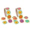 1 1/2" Spring Bright Flower Multicolor Paper Sticker Roll 100 Pc
